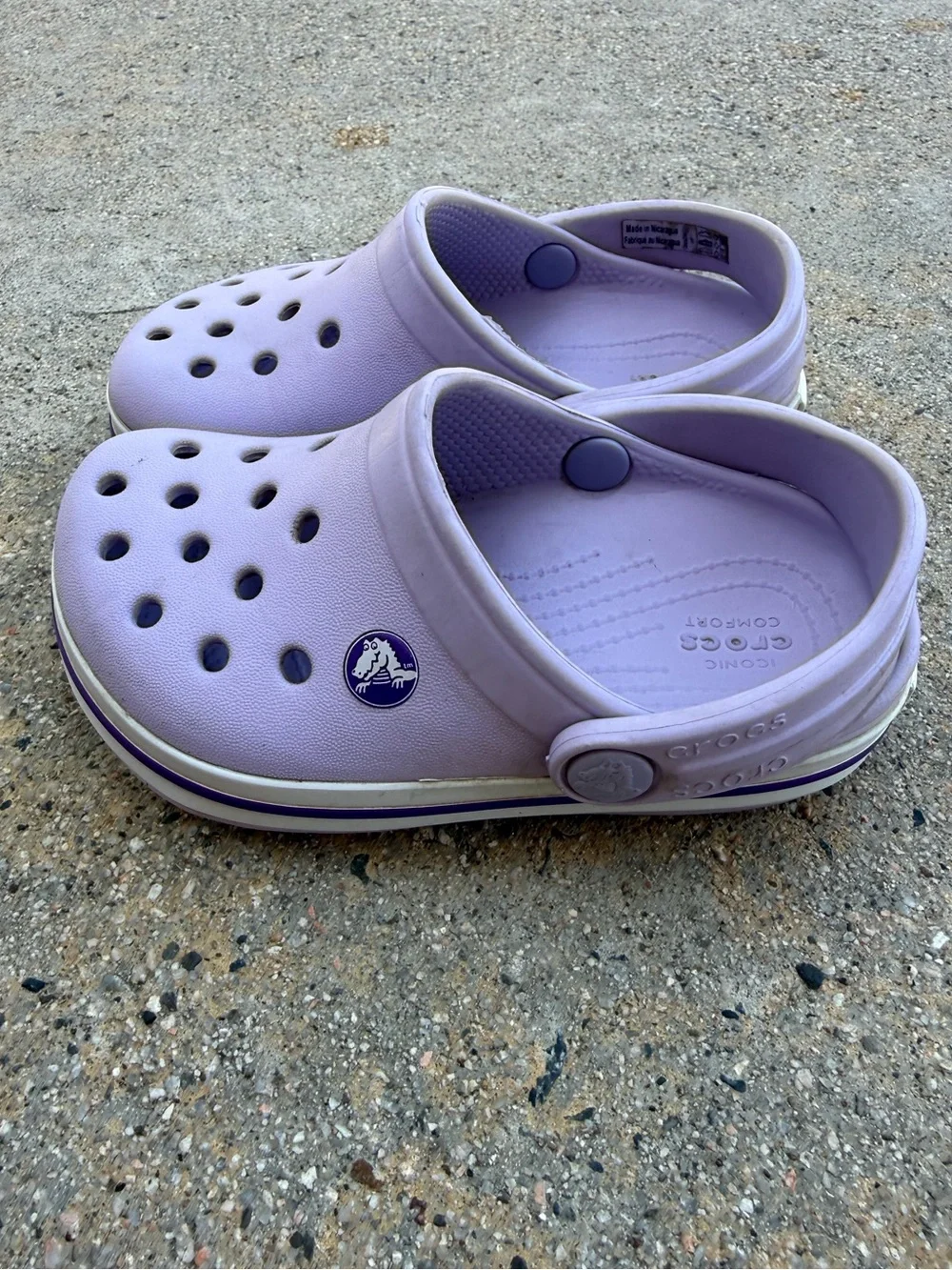 Crocs Crocband Clogs purple little kids size C6